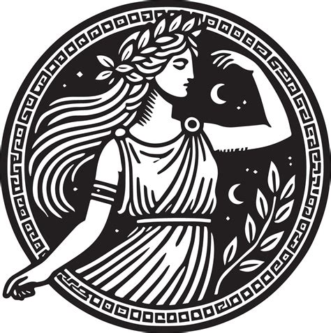 captivating drawing of Greek Goddess Persephone, illustrating her story