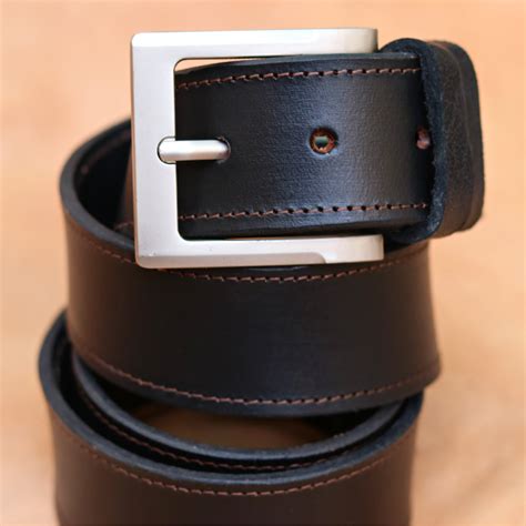 Broad and Wide Leather Belt for Men - 2 wide belt – Mender Leather Factory