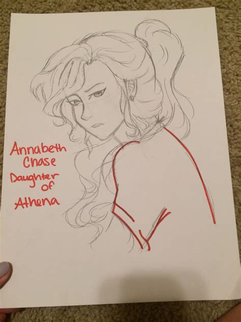 Annabeth Chase | Percy jackson drawings, Fan art drawing, Disney