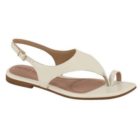 Sandalia Rasteira Beira Rio - SANDÁLIA RASTEIRA BEIRA RIO 8560.103 Off White
