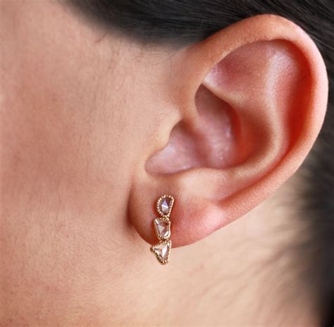 asscher cut diamond dangle earrings 7