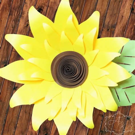 Sunflower Petal Template