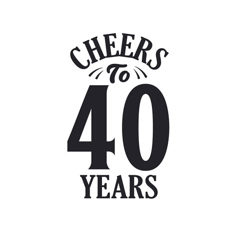 40 years vintage birthday celebration, Cheers to 40 years 11430060