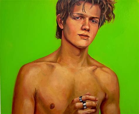Richard Gibbons - Hover - Desnudo masculino suspendido en el aire