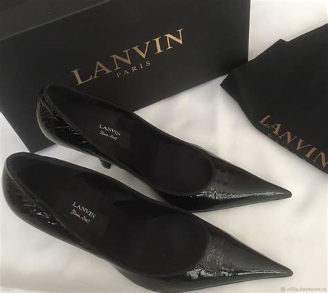 Винтаж: Туфли чёрные LANVIN купить в интернет-магазине Ярмарка Мастеров ...