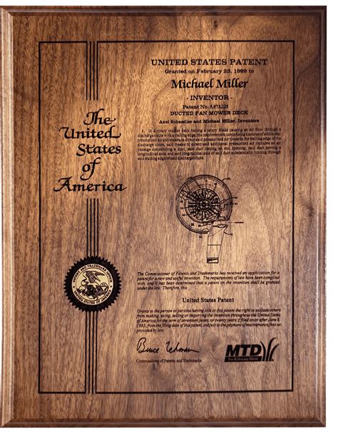 Contemporary Laser Etched Individual | US Patent Services LLC