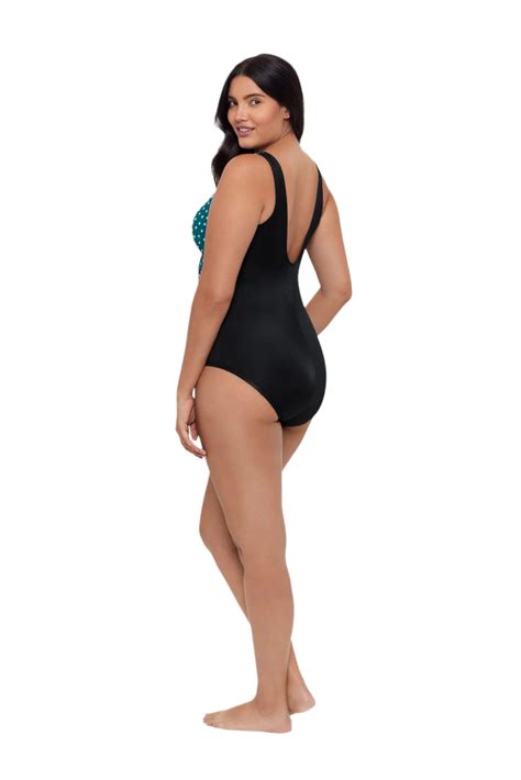 Trimshaper Addison One Piece Swimsuit - Sea Stones - www.swimwearsupply.com