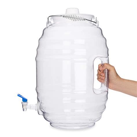 CHAMPS 5 Gallon Jug with Lid and Spout - Aguas Frescas Vitrolero