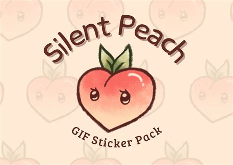 Silent Peach GIF Sticker Pack :: Behance