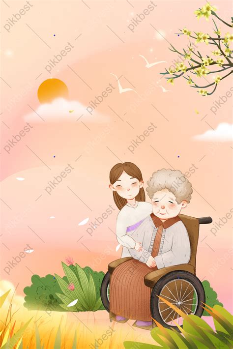 caring cartoon poster background backgrounds psd   pikbest