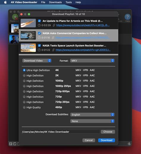 4K Video Downloader for Mac lets you easily download YouTube playlists