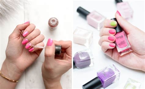 Uñas cortas en color rosa y con diseños delicados para lucir elegante