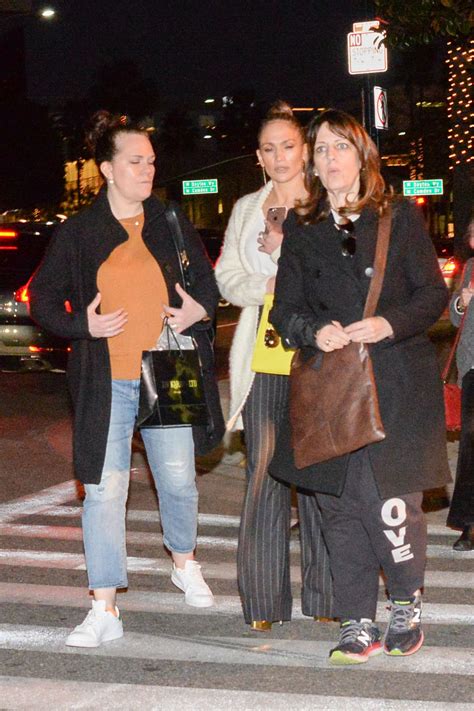 JENNIFER LOPEZ Night Out with Friends in West Hollywood 12/28/2016 ...