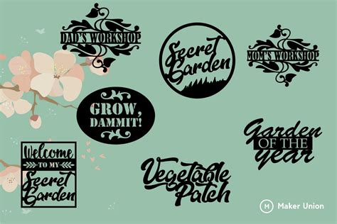 Garden Signs | Free DXF Files | Maker Union