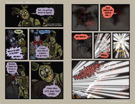 FNAF4 Comic - House Party - Page 39 - 12-6-16 | Just in case