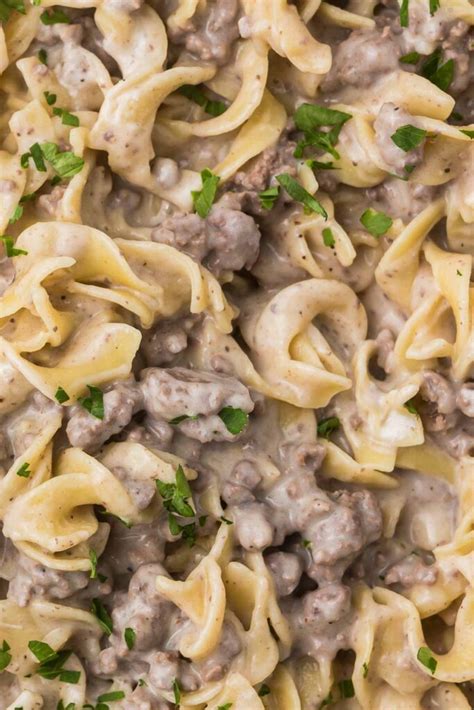 Creamy Ground Beef Stroganoff (Made in just 30 Minutes) - Cooking Up ...