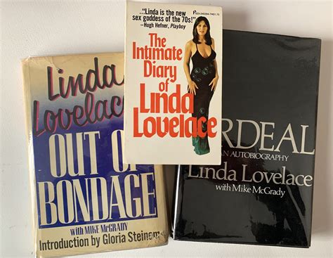Linda ‘Lovelace’ Boreman (star of Deep Throat) lot of 3 books Intimate