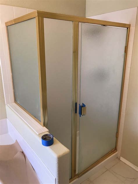 How to paint your shower door frame easy diy tutorial – Artofit