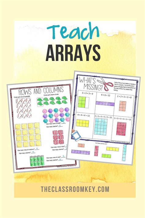 array activities elementary teaching resources teaching geometry