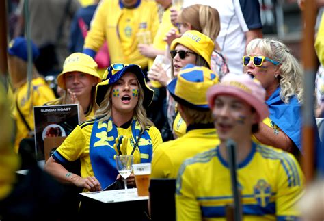 Sweden fans in full voice in Sheffield ahead of semi-final showdown