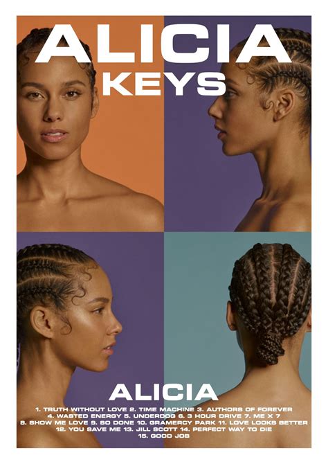 ALICIA - Alicia Keys // Album Poster | Cantores, Cartazes criativos, Cartaz