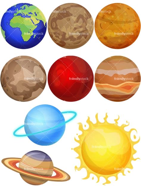 Planet Pluto Cartoon Clipart - FriendlyStock