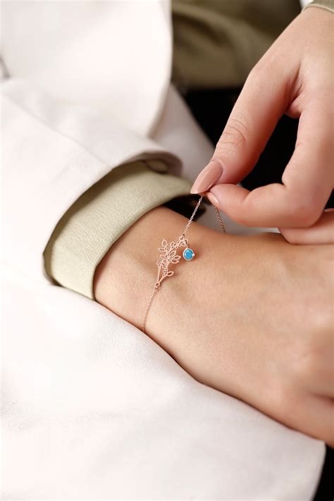 Birth flower birthstone december birth flower bracelet december