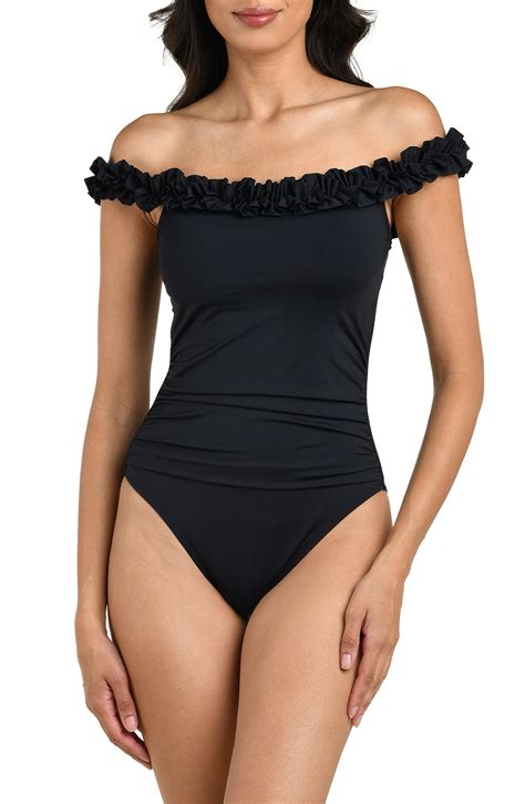 Island Goddess Off the Shoulder One-Piece Swimsuit (Women) | Nordstrom