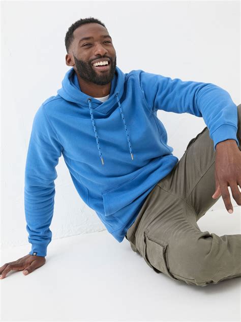 Brooke Blue Overhead Hoodie | FatFace