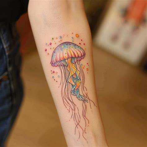 O'que Significa Tatuagem De Agua Viva - 11 Tatuagens de Água-Viva no Braço: Beleza e Significado - 123 Tatuagens