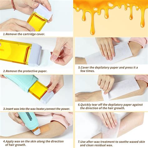 Honey Roll On Waxing Kit - Beth Lee Hair Removal Wax Warmer - 2 Honey