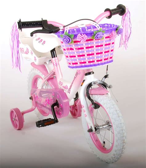 Volare Rose Children's Bicycle - Girls - 12 inch - Pink - 95% assembled