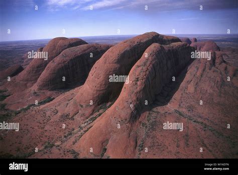 Aerial View, The Olgas, Kata Tjuta, Uluru NP Northern Territory ...