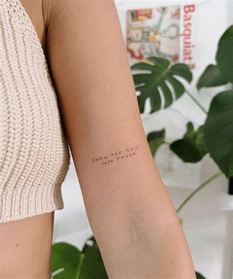 Strength Quote Tattoo Men