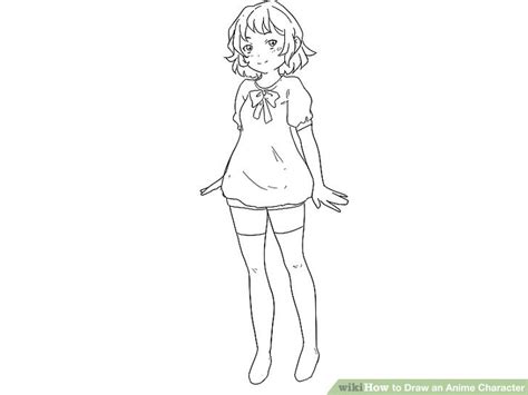 draw  anime character  steps  pictures wikihow