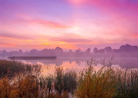 'Early Morning Dawn Over Th' Poster, picture, metal print, paint by