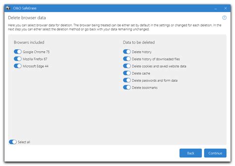 how to delete browser data