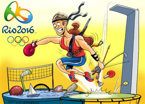 Rio Summer Olympics Cartoon Mashup Cartoon