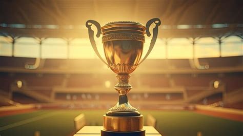 premium photo  golden award trophy    glory symbolizing