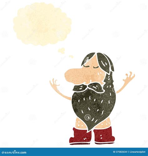 Cartoon Of Naked Or Nude Woman With Censored Bar Or Sign Covering