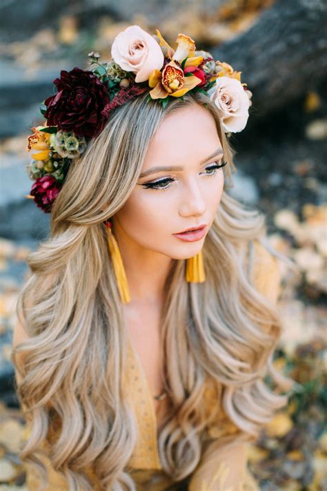 flower crown ideas   wedding