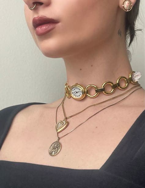bijoux piercing inspiration  necklace metal earrings ribbon