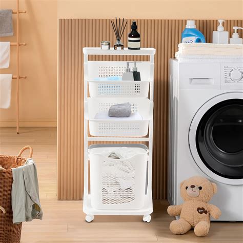 yybsh plastic rolling laundry hamper wayfair canada