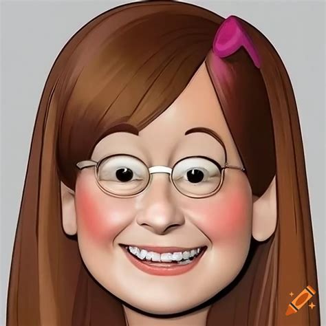 Portrait of mabel pines in high-resolution on Craiyon