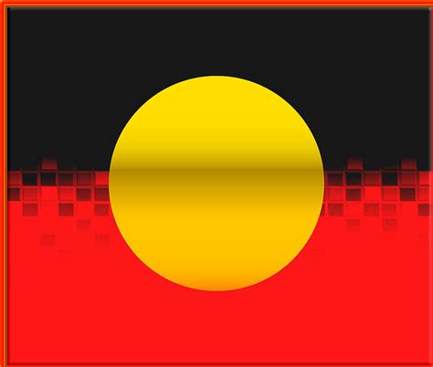 amazing australian aboriginal flag art expression  digital art