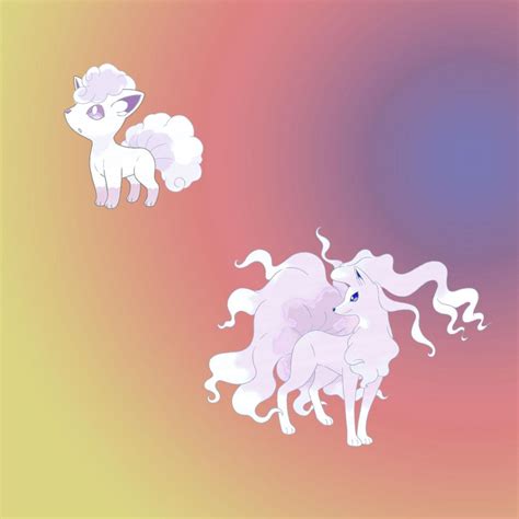 My take on shiny alola form Vulpex and Ninetails : r/pokemon