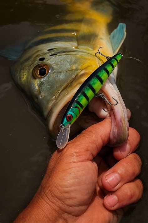 Isca Artificial Para Tucunare - Isca Artificial para Tucunaré 12cm - Minnow Flutuante Tucunare Verde ...