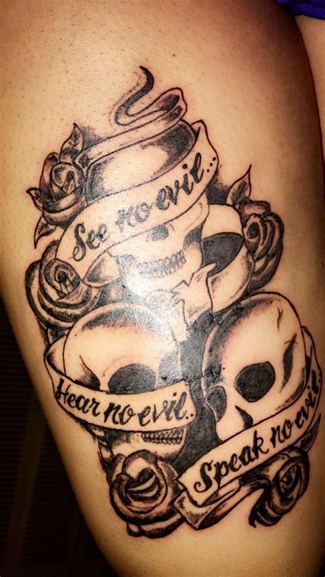 Pin by Big Todt. 🤎 on tattoos. | Evil tattoos, Evil tattoo, Evil skull ...