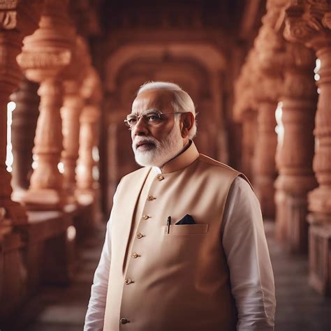 premium ai image  perfect portrait pm narendra modi