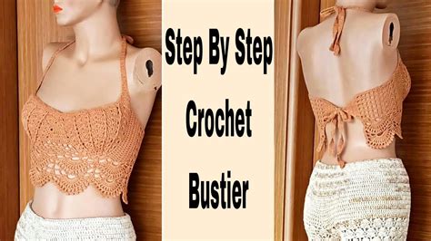 simple crochet bustier tutorial   crochet summer bustier diy